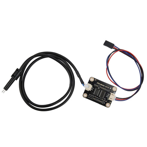 Water Conductivity Sensor - Domestic Hydroponics Sensor with Waterproof Probe for Liquid Quality Analysis