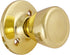 Design House 782730 Tulip Passage Hall and Closet Door Knob, Polished Brass