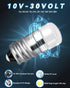 Keiurot E10 LED Bulb, 1487 1447 1446 1449 House Number Light Bulb, 10V-30V Warm White, 2 Pack