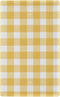 WELLDAY Butter Yellow Checkered Blank Wall Plate, Standard Size 1-Gang 4.50" x 2.76",