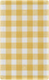 WELLDAY Butter Yellow Checkered Blank Wall Plate, Standard Size 1-Gang 4.50" x 2.76",
