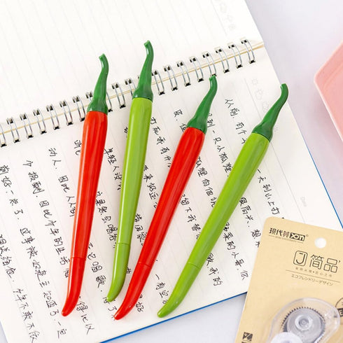 Operitacx 60 pcs Adorable Vegetable Cartoon Sign Pens, Pepper Chili Modeling, Home Portable Prize Writing Inks