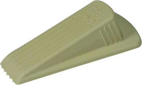 Heavy Duty Non-Slip Large Rubber Door Stopper, Big Foot ColorStop Wedge, Beige, Made in the USA