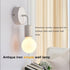 Senmubery Country Antique Iron Simple Wall lamp American Restaurant Bar Corridor Aisle Wall Sucker Wall lamp