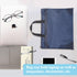 M&G Zipper Pouch with Handle, 12x15 in Large Pocket File Bag, A4 Document Storage Bag (Blue)