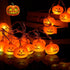Lights,20FT 40 8 Halloween LEDs Holiday String Lights for Indoor Outdoor Decor,Battery Operated Mode Waterproof Pumpkin