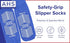 Pack 6 AMERICAN HOSPITAL SUPPLY AHS Slipper Socks | Blue X-Large Polyester-Spandex Knit Grip Socks with Elastic Cuff |