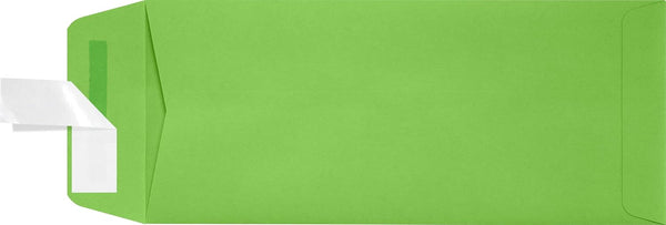 LUXPaper #10 Policy Business Envelopes | Limelight Green | Peel & Press | 4 1/8" x 9 1/2" | 80lb. Text | 50 Qty