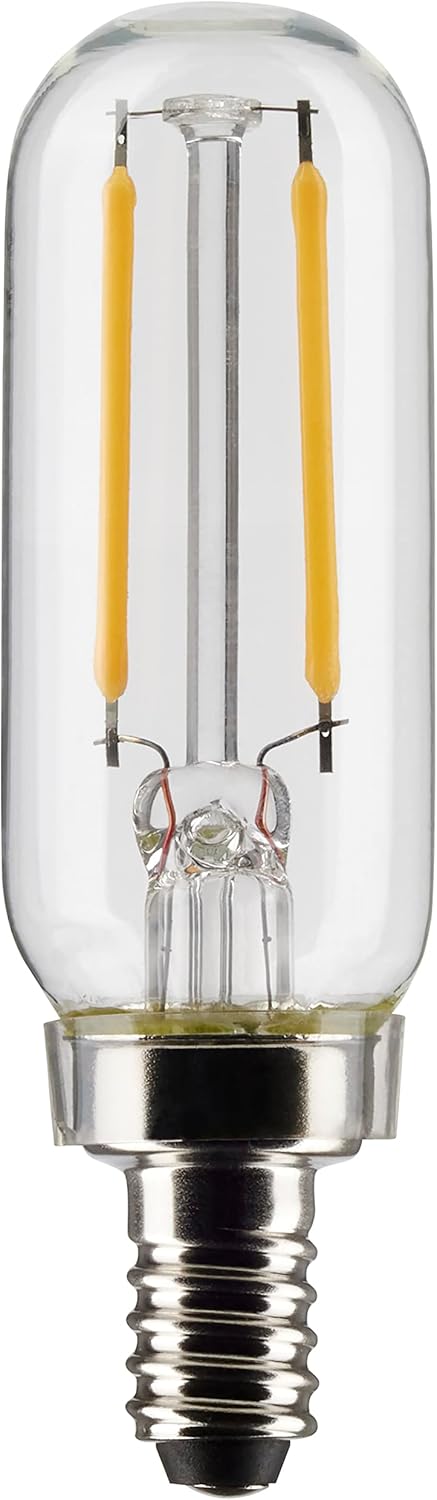 Satco S21340/06 2.8-Watt LED E12 Light Bulbs, 2700K, 15000 Hour Rating, Dimmable, 6