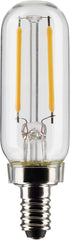Satco S21340/06 2.8-Watt LED E12 Light Bulbs, 2700K, 15000 Hour Rating, Dimmable, 6