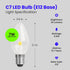 BP7C7/827/LED/4 0.6W 7W 30 C7 Bulb, 2.1" 0.9" 2700K 4 Feit Electric Equivalent Lumen Candelabra Base Four LED Night