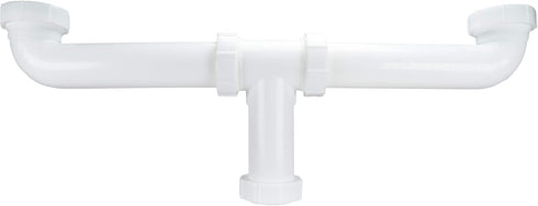Danco 50974 Plastic Center Outlet Waste Drain Pipe, 1-1/2 in, White