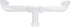 Danco 50974 Plastic Center Outlet Waste Drain Pipe, 1-1/2 in, White