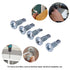 Wood Screws Set, 4.2x13mm Philip Head Self-Tapping Screws for Home Appliance Repair, Pack of 50