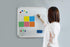 Whiteboard Set - 24 x 24 Dry Erase Board with 1 Magnetic Eraser, 4 Markers, 4 Magnets, 6 Labels for Home and Office