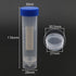 Kesell 50ml Polypropylene Screw Top Centrifuge Tube, Pack of 10 with Graduated Marks and Writing Area