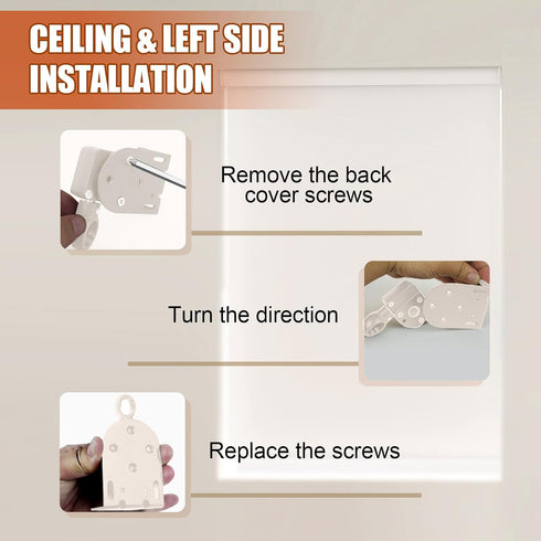 Seprochoo Sun Visor Parts Bungee kit and end Cover, Weather Resistance, for Coolaroo External Roller Shutter, Outdoor