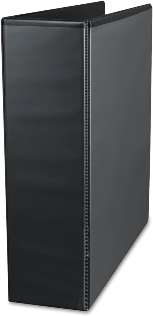 Universal UNV30751 3 in. Capacity Deluxe Easy-to-Open D-Ring View Binder - Black, 11 in. x 8.5 in.