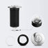Air Activated Switch Button with Air Hose - Sink Top Stainless Steel Polished Push Button for Garbage Disposal