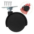 4pcs ABOOFAN Easy Mobility Casters Plastic Threaded Furniture Casters Swivel Rollers for Tables Sofas Bedside Cabinets