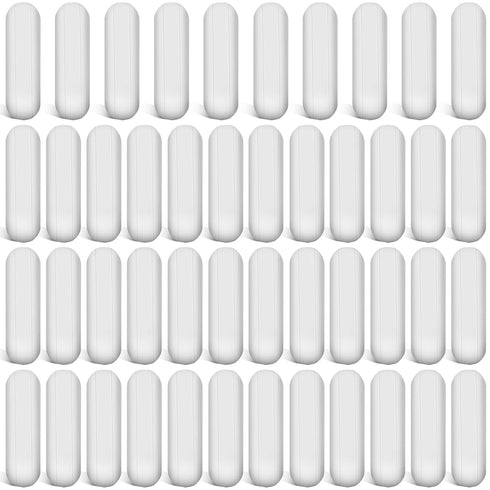 PTFE Magnetic Stirrer Mixer Stir Bar, White Color, 46 Pieces, 35mm Laboratory Stir Plate Magnet Stick