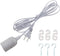 Rextin E26/E27 LED Light socket 13FT extension cord with On/Off switch and