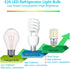 LED Appliance Light Bulb for Refrigerator, 4W (40W Equivalent) E26 Medium Base, Daylight White 5000K, Pack of 3