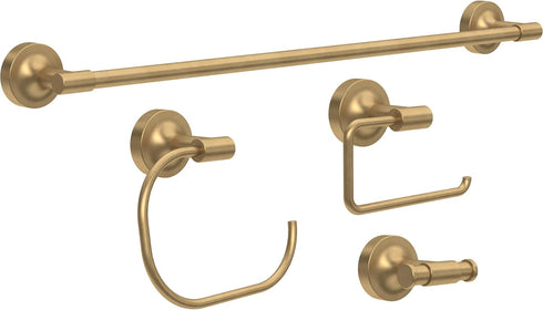 Franklin Brass VOI46-BB Voisin Round Open Towel Ring, Bath Hardware Accessory in Satin Gold