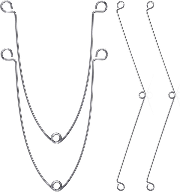 STSTR 4pcs Recessed Light Springs Clips, Stainless Steel Fixtures Spring Clips for Lightening,
