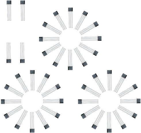 40x Linear Hall Effect Sensors A3144/OH3144/44E/AH3144E TO-92 Sensor Element Switch for Motor Repair