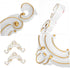 Veemoon 2pcs Decorative Peel and Stick Corner Onlays for Furniture and Walls Self-Adhesive PVC Appliques for Cabinets