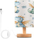 Qilmy Baby Dragons Bedside Table Lamp with LED Light Included, Button Switch Control