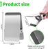 BURLIHOME Large Chip Bag Clips - 10Pcs Stainless Steel Heavy Duty Clamps with Anti-Slip Rubber for Food and Paper