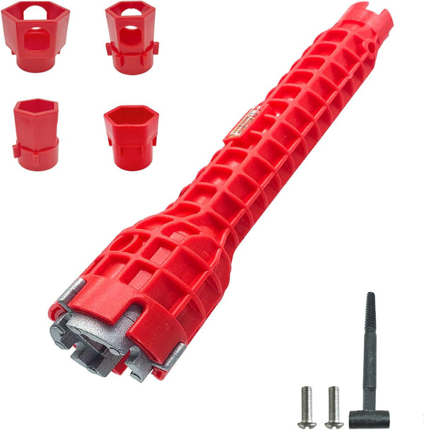14 in 1 Basin Wrench, Multifunctional Faucet and Sink Installation Tool for Toilets, Sinks, Bathrooms, Kitchen