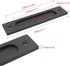 7 Inch Flush Pull, Rectangular Finger Flush Pulls Recessed Barn Door Handle Sliding Door Handles for Pocket Door, Gates, Garages, Sheds (Matte Black)