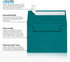 Envelopes Store 4 Bar A1 Invitation Envelopes | Peel & Press | 3 5/8" x 5 1/8" | Teal | 80lb. Text | 50 Qty