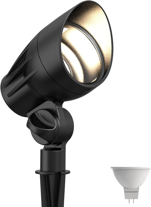 GOODSMANN Low Voltage Spotlights Landscape Lighting 5W LED Outdoor Floodlights 2700K Warm