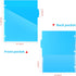WOT I Plastic 5-tab Dividers with 2 Clear Pockets, 3 Sets, Binder Dividers for 3 Ring Binder, Bright Colors