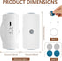 Tcwhniev Set 2, Dimmable Peel and Stick Sconces of Motion Sensor Wall Light Indoor, USB Rechargeable RGB Wall Lamps