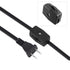 Inline Rotary Cord Switch Replacement Gear Rotary Switch Direct Plug-in Light Wire Switch for Lamp Cord