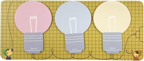 Wrapables Light Bulb Sticky Notes, Set of 2