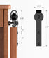 4FT 21"-24" Super Mini Cabinet Small Sliding Barn Door Hardware Track Kit Apply for Storage Window TV Stand,Easy