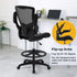 PayLessHere Drafting Chair Ergonomic Tall Office Chair Standing Desk Chair with Flip Up Arms Foot Rest Back Support