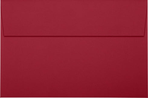 LUXPaper A9 Invitation Envelopes | Peel & Press | 5 3/4" x 8 3/4" | Garnet Red | 80lb. Text | 50 Qty