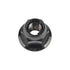 Wanyifa M6 M8 M10 M12 Pack 6 (M6 1.0mm, Titanium Flanged Metal Lock Nut for Motorcycle Cars of Pitch Black)