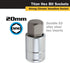 Titan Tools 3/8 Dr 20Mm Hex Bit Socket (15620)