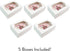 5-Count (14 10 5 Inches, Global Sugar Art Extra Deep Quarter Sheet Cake Box with Window, Sturdy, AutoPopup x x White)