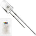 Novelty Place 100pcs 5mm White LED Diode Lights - Super Bright Clear