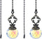 MY MIRONEY Crystal Prism Ball Ceiling Fan Pull Chains Vintage Extender Light