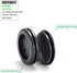 2-1/2 in Rubber Grommets for Wiring - Double-Sided Rubber Plugs for Round Holes, 3 Pcs, Black